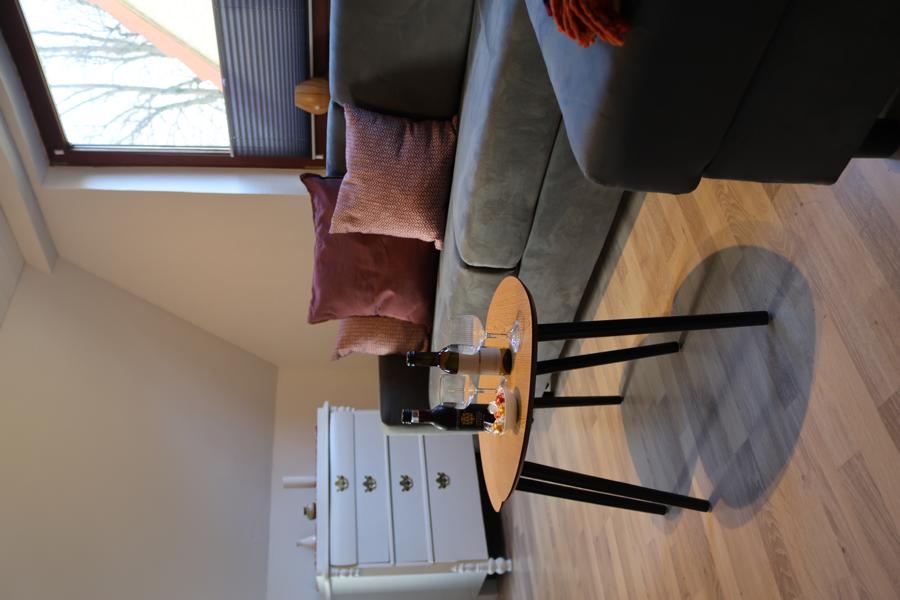 Ferienwohnung Schleswig - Wohnzimmer mit Schlafsofa und TV