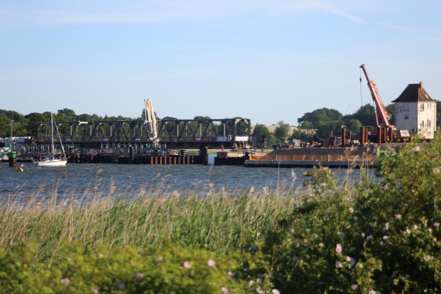 Die alte Schleibr&uumlcke von Lindaunis